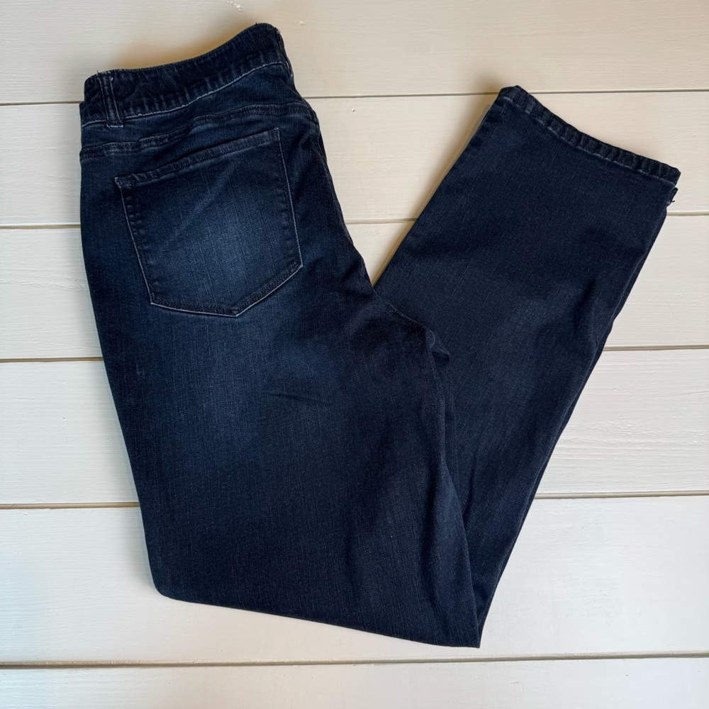 Westbound Slimming Straight Dark Blue Denim Jeans